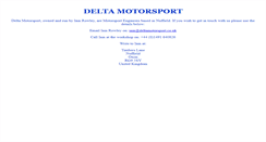 Desktop Screenshot of deltamotorsport.co.uk