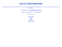Tablet Screenshot of deltamotorsport.co.uk